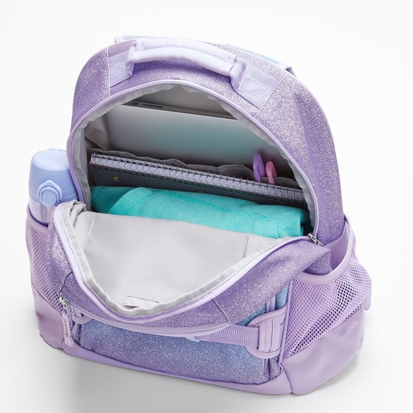 Pottery Barn Kids Large Mackenzie Aqua Unicorn Backpack OAKLYN embroidered - Picture 8 of 9